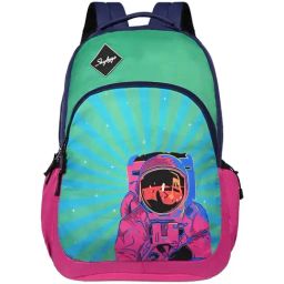 Skybags 30 Ltrs New Neon 23-07 Blue & Pink Medium Backpack-26