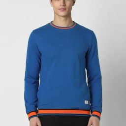 Peter England Jeans Blue Slim Fit Sweatshirt-image-30