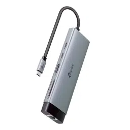 TP-link USB Type-C Hub 9-Port Grey & Black 140.2×43×14.3mm, UH9120C-picture-9