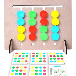 Enorme Wooden Montessori Slide Puzzle - Multicolour-27