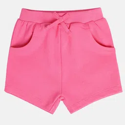 MINI KLUB Cotton Solid Shorts - Pink-picture-5