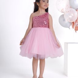 Ministich Sleeveless Sequins Embellished Dress - Pink-image-76