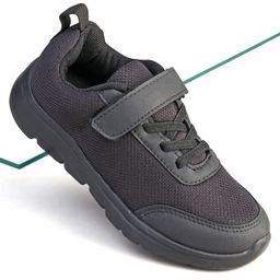 Pine Kids Velcro Closure School Shoes - Black-picture-0