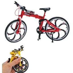 Magicwand Die-Cast Zinc Alloy 1:10 ScaleToy-Miniature Die-Cast Zinc Alloy All-Terrain Shockers Toy Bicycle Fully Working ModelPack of 1Colors as Per Stock-picture-22