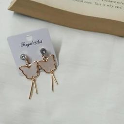 DN Creation Brass-Plated Stainless Steel Quirky Shaped Korean Studs-53