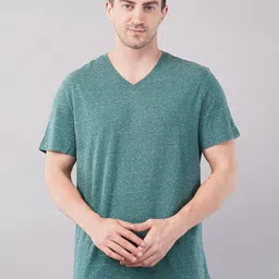 Moda Rapido V-Neck Short Sleeves Regular Fit T-shirt-image-47