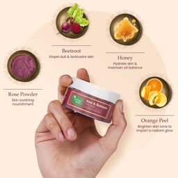 Mother Sparsh Rose & Beetroot Face Mask - 50 gm image 3