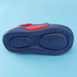 Oh! Pair Clog with Back Strap & Dino Applique -Navy Blue image 5