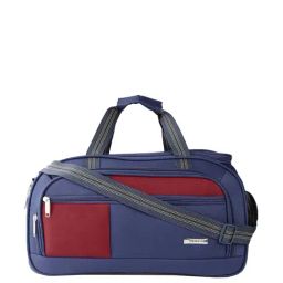 Teakwood Leathers Navy & Red Medium Duffle Bag-image-34