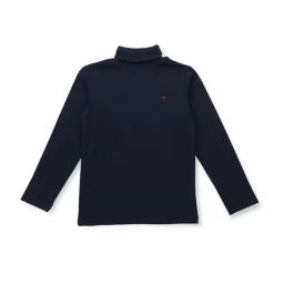 Palm Tree Kids Black Cotton Regular Fit Full Sleeves Skivvy-image-83
