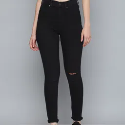 Levis Women Slash Knee Stretchable High Rise Mile Skinny Fit Jeans-image-23