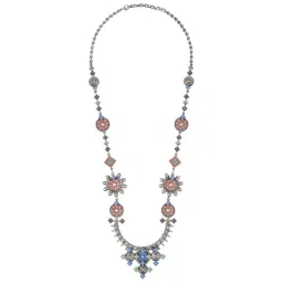 Tribe Amrapali Multi Enamel Chandrika Necklace-picture-14