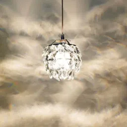 Kapoor Lamp Shades Chrome & Clear Brass Vibrant Crystal Pendant Light-image-43