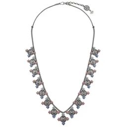 Tribe Amrapali Multi Enamel Chandrika Coin Necklace-20