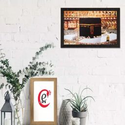eCraftIndia Prayer Room View Matt Textured UV Art Painting-35