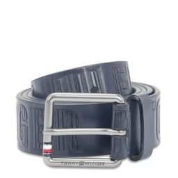 Tommy Hilfiger Navy Kolding Printed Leather Waist Belt-image-93
