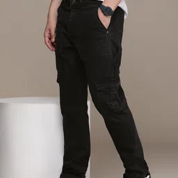 WROGN Men Cargo Fit Stretchable Jeans-picture-14