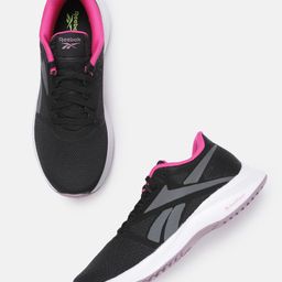 Reebok Women Black Woven Design Runner 5.0 Running Shoes-image-47