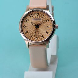 VIRAKTI Women Brass Dial & Leather Straps Analogue Watch F-74-CREAM-25-image-93