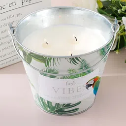 Ekhasa White Soy Wax Rose Jasmine Scented Jar Candle-image-48