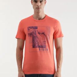 Lee Pink Cotton Slim Fit Printed T-Shirt-picture-33