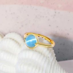 GIVA 92.5 Sterling Silver Azure Ring for Women-picture-31