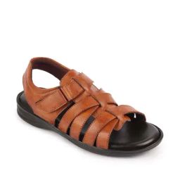 Fausto Men's Tan Fisherman Sandals-picture-30