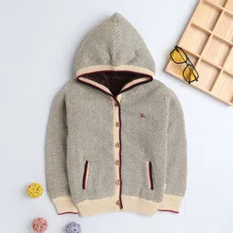 Yellow Apple Boys Woollen Cardigan-19