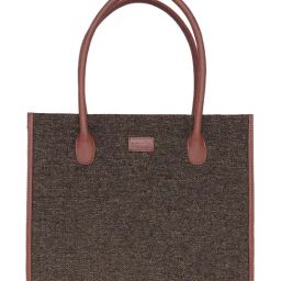 ZOUK Bristel Book Brown Printed Tote Handbag-21