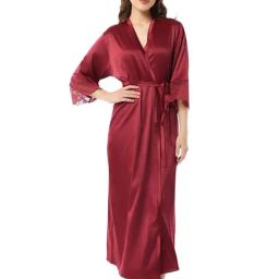 Amante Maroon Plain Robe-picture-32