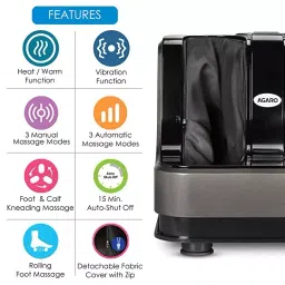 Agaro Rejoice 80 W Leg and Calf Massager with Rolling and Kneading Function image 3