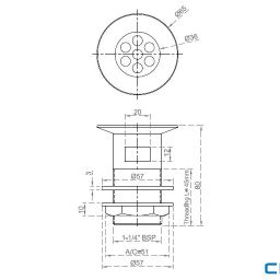 CERA Waste Coupling 32 mm Waste Coupling - F8050102-image-5
