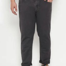 Bigbanana Dark Grey Regular Fit Jeans-image-2