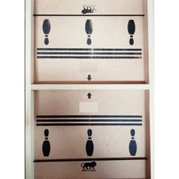 Enorme Wooden Fastest Finger First String Hockey Table Indoor Board Game - Brown-19