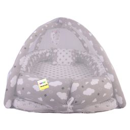 Kwitchy Baby Sleeping Bed Nest Luxury Foam Bedding Mattress with Mosquito Net - Grey-10