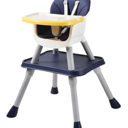 2 in 1 Baby Chair with 5 Point Safety Harness - Blue-32