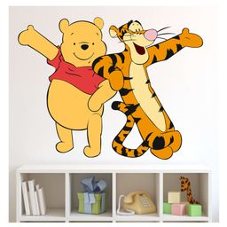 Wallstick Pooh and Tiger wallsticker (Vinyl 70 cm x 55 cm)-image-84