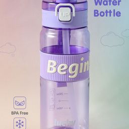 BPA Free Sports Water Bottle Purple - 710 ml-image-78