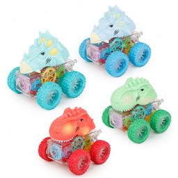 Toysire Dino Toys for 3 Year Old Boys and Toddlers Boy Toys Age 3,4,5 and Up Pull Back Toy Cars, Dinosaur Racing Cars(Pack of 4)-picture-22