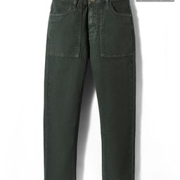Pine Kids Woven Full Length Washed Denin Jeans - Dark Green-picture-21