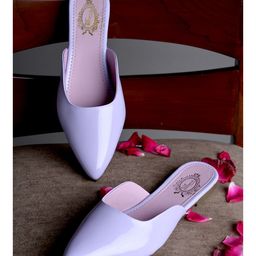 Shoetopia Solid Mule Sandals - Purple-image-46