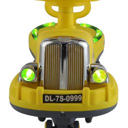 JoyRide Glamour DLX Light-Up Magic Car Easy Glide Ride-On Toy for Kids LED Lights, Music & 360 Swivel Wheels Indoor/Outdoor 2+ Years yellow-picture-20