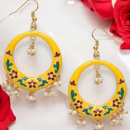 Anouk Floral Drop Earrings-17