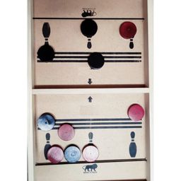 Enorme Wooden Fastest Finger First String Hockey Table Indoor Board Game - Brown image 2