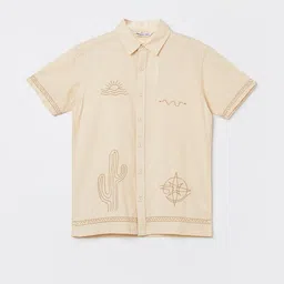 Fame Forever by Lifestyle Boys Graphic Printed Spread Collar Cotton Casual Shirt-picture-13