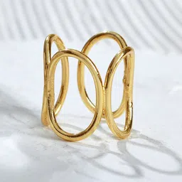 Voylla Gold-Plated Infinity Chic Finger Ring-47