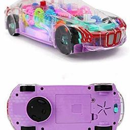 AKN TOYS 360 Degrees Rotating Transparent Concept Racing Car With Music & 3D Flashing Lights - Multicolor image 5