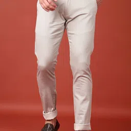V-Mart Men Printed Slim Fit Chinos Trousers-image-25
