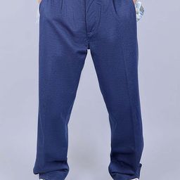 BLUEBIRD Men Relaxed Straight Leg Loose Fit Wrinkle Free Pleated Trousers-image-70