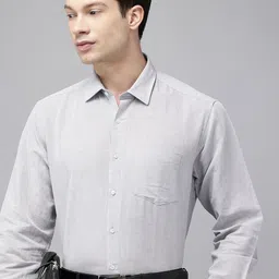 Van Heusen Custom Linen Cotton Formal Shirt-image-70